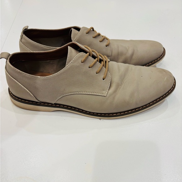 Elegant Men's Tan Lace-Up Oxfords size 10 mint condition - Picture 7 of 9